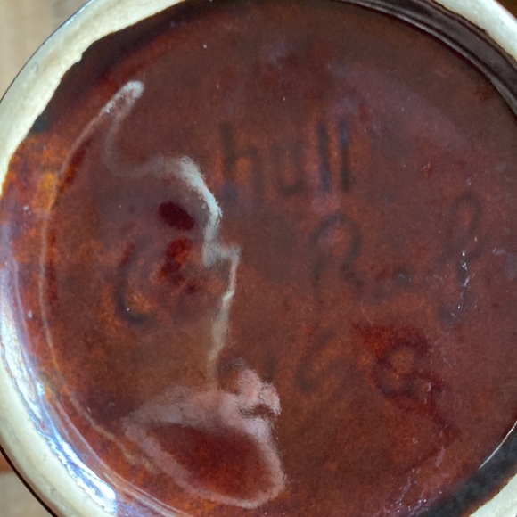 VTG Pair Brown Drip Glaze Pitchers - Picture 5 of 13